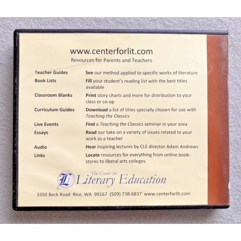 Teaching The Classics A Socratic Method For Literary Ed. Adam Missy Andrews CDs